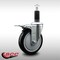 Service Caster 5'' SS Black Poly Swivel 1-1/8'' Expanding Stem Caster Total Lock Brake SCC-SSEXTTL20S514-PPUB-BLK-118 - alternate 4